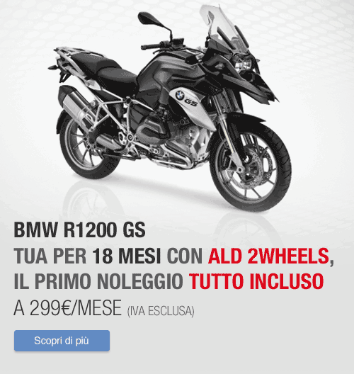 Tua per 18 mesi con ALD 2Wheels, il primo noleggio tutto incluso, a 19 euro/mese (iva esclusa)