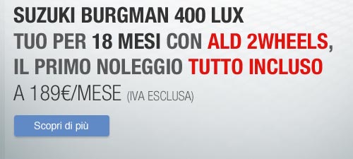 Tuo per 18 mesi con ALD 2Wheels, il primo noleggio tutto incluso a 189 euro/mese (iva esclusa)